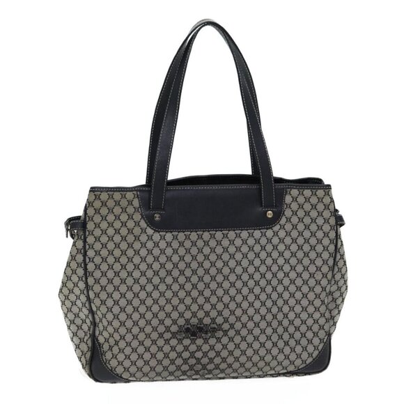CELINE Macadam Canvas Hand Bag Gray Auth - Picture 1 of 16